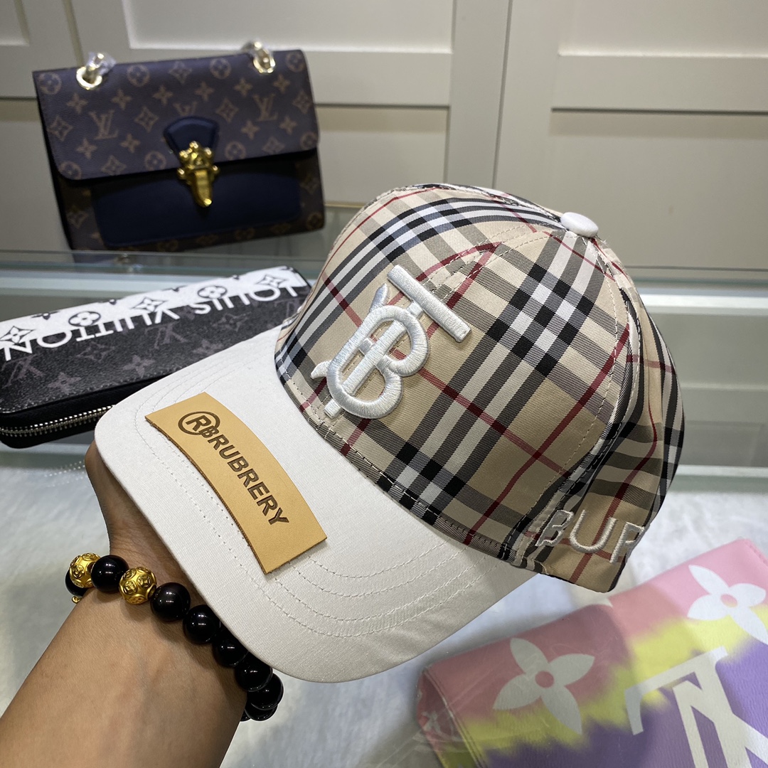 Burberry Monogram Motif Icon Stripe Baseball Cap - EUR FASHION