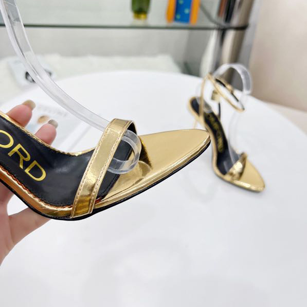 Tom Ford Gold Padlock Sandals - EUR FASHION