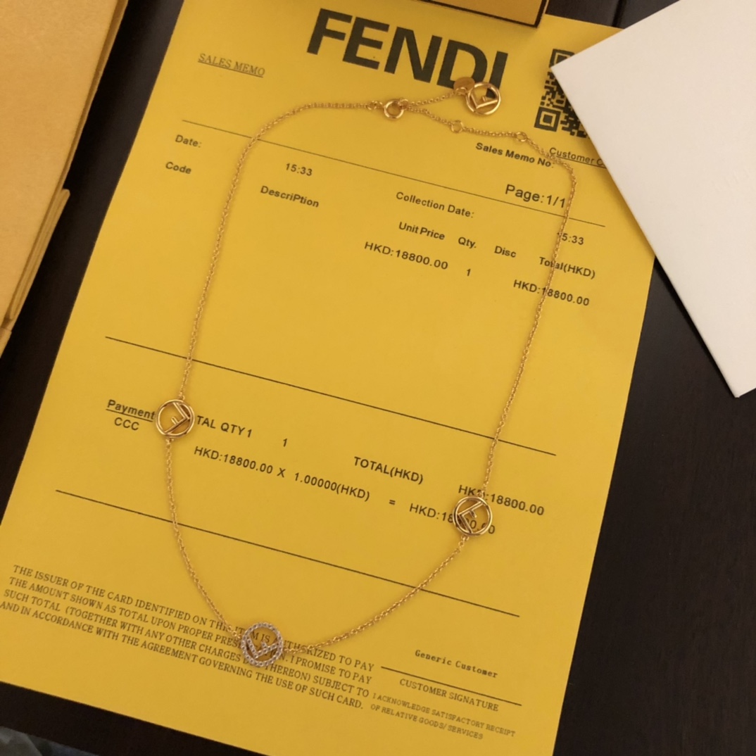 Fendi F Is Fendi Necklace - EUR FASHION