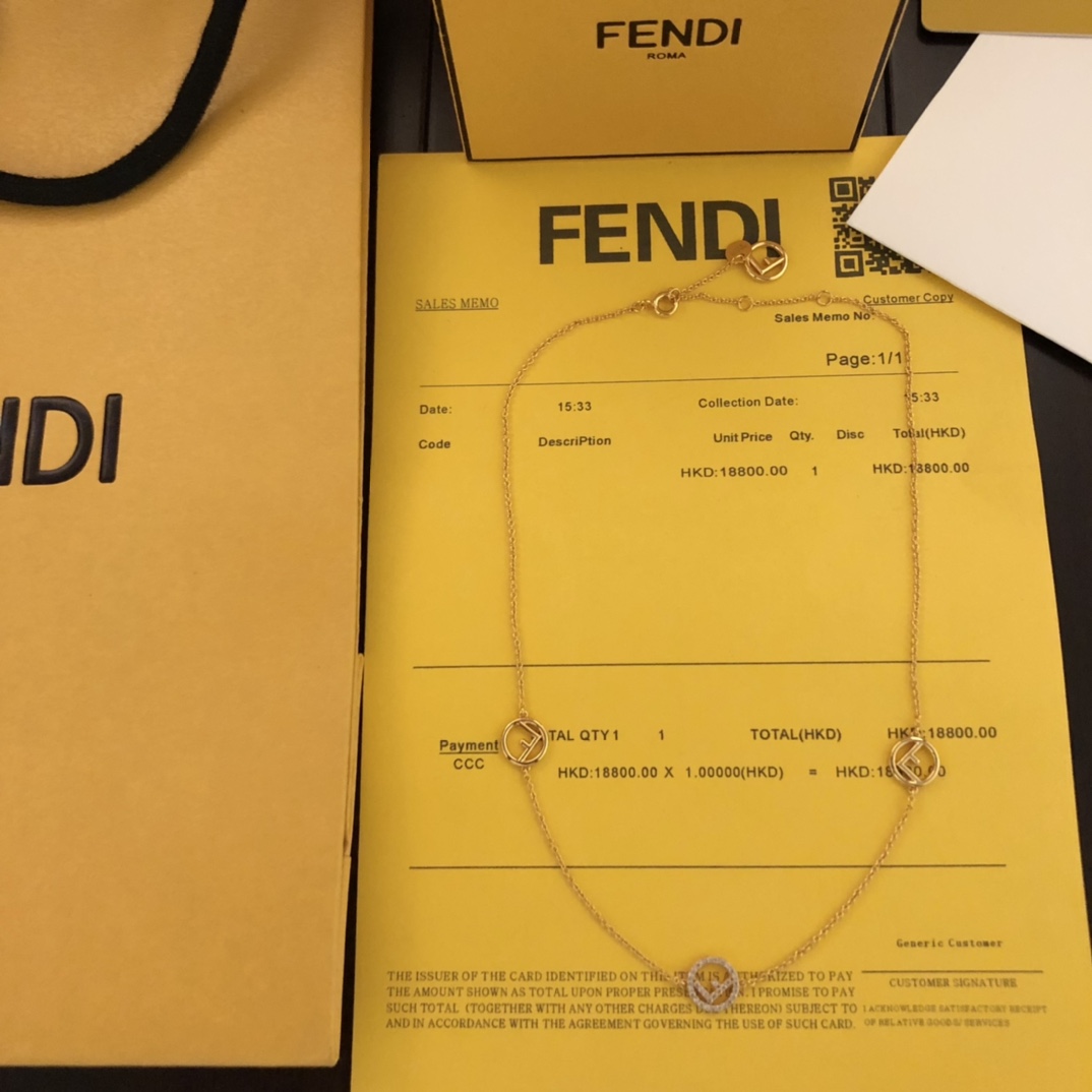 Fendi F Is Fendi Necklace - EUR FASHION