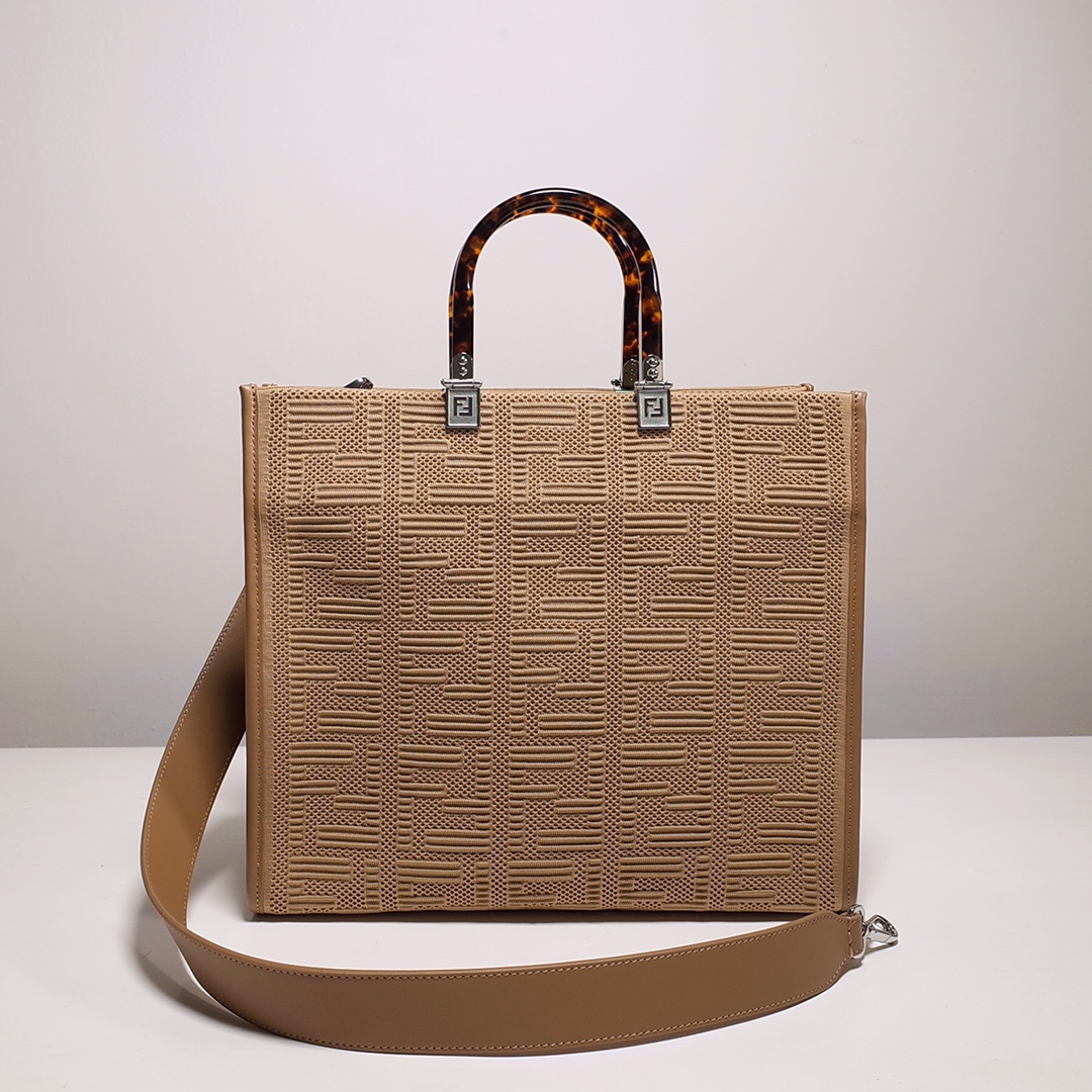 Fendi Sunshine Medium Shopper Bag In Beige(35-31-17cm)  8BH386 - EUR FASHION