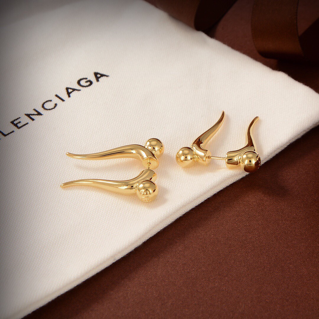 Balenciaga Force Double Horn Earrings  - EUR FASHION