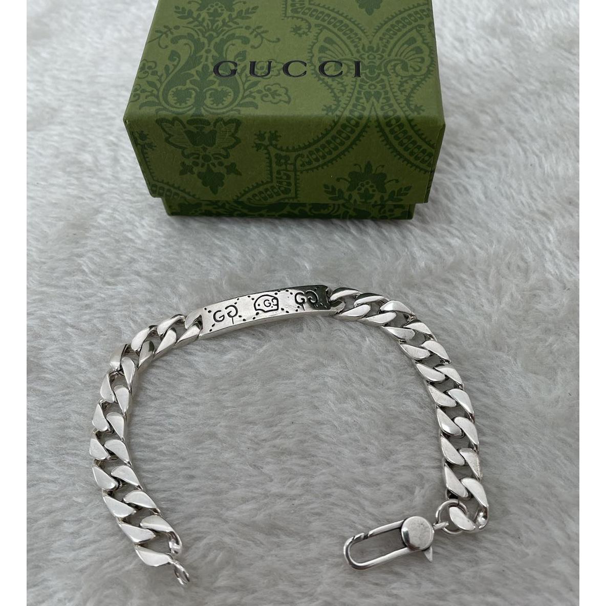 Gucci Ghost Chain Bracelet In Silver - EUR FASHION