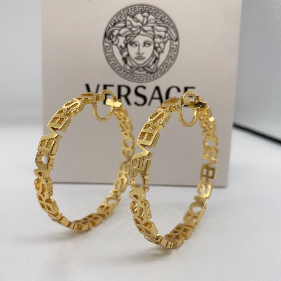 Versace Fendace Hoop Earrings - EUR FASHION