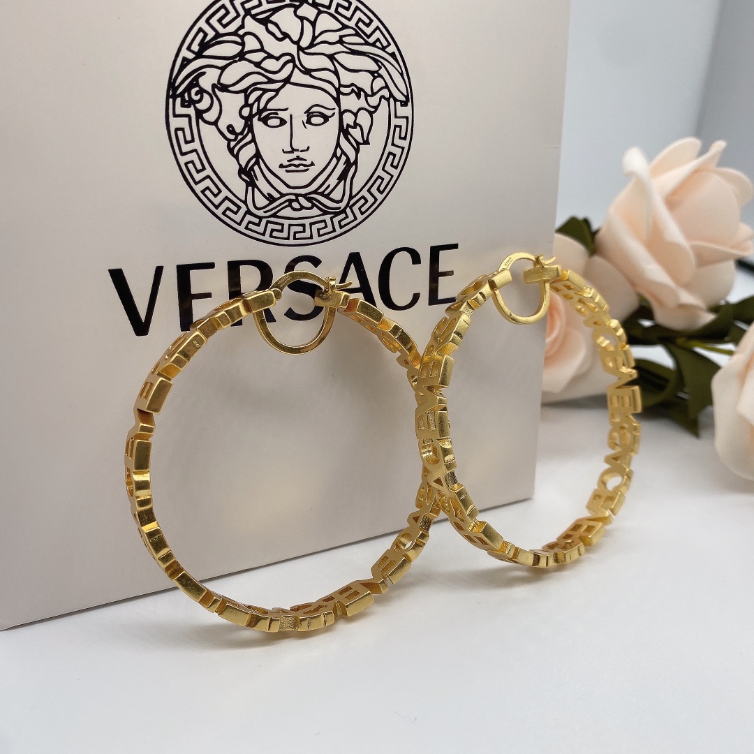 Versace Fendace Hoop Earrings - EUR FASHION