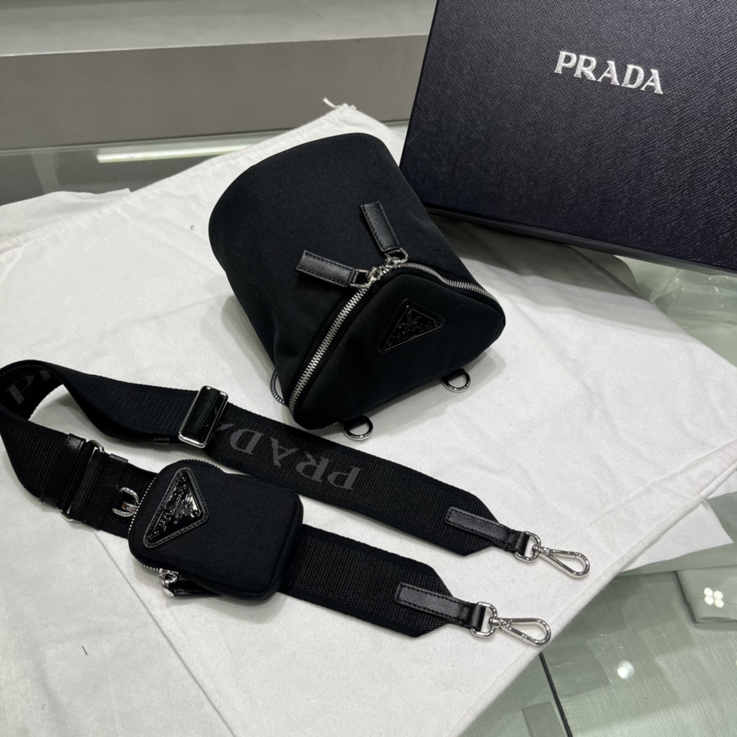 Prada Re-Nylon And Leather Shoulder Bag - EUR FASHION