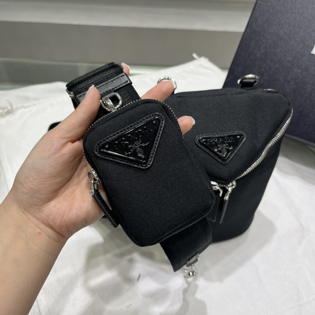 Prada Re-Nylon And Leather Shoulder Bag - EUR FASHION