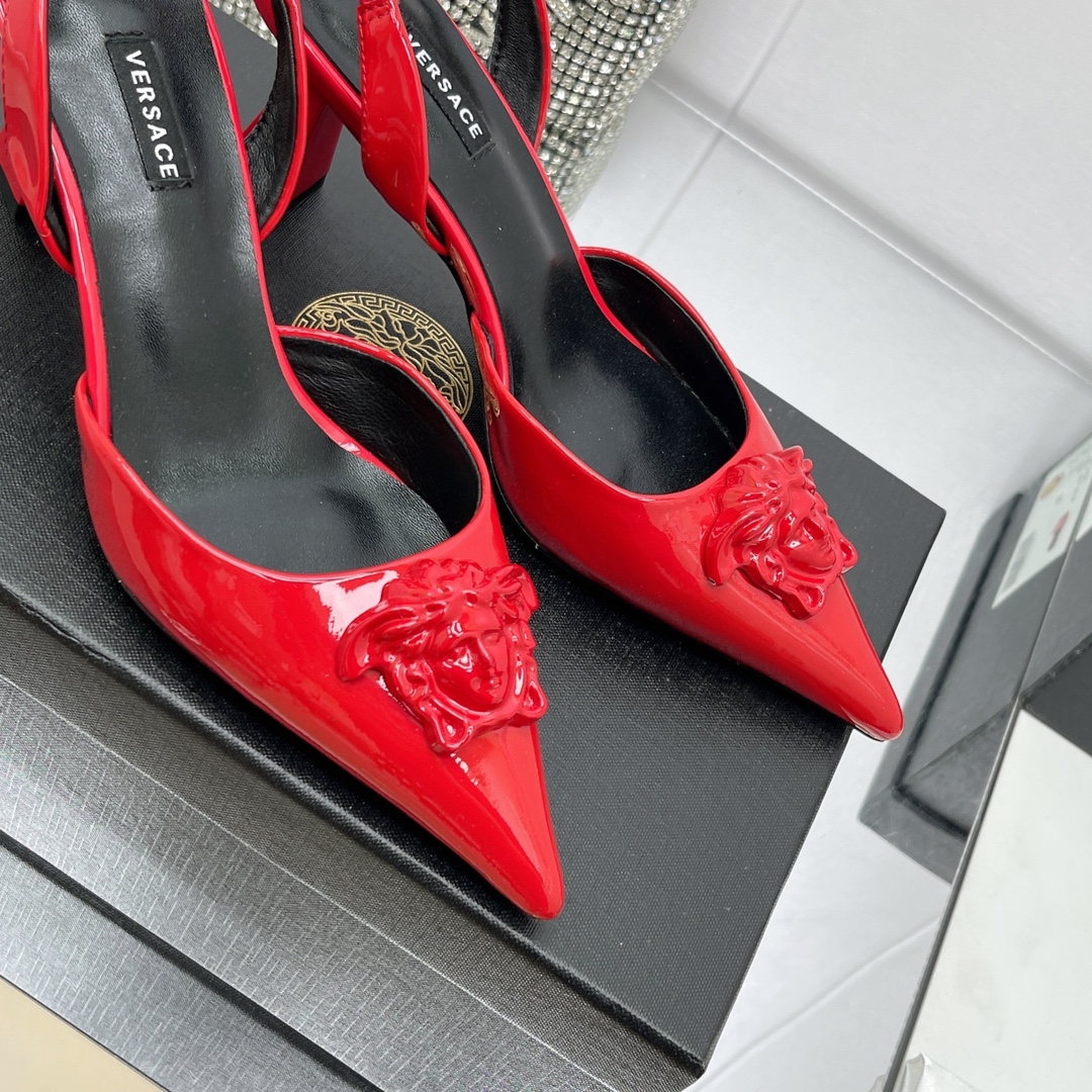 Versace La Medusa Sling-Back Pumps - EUR FASHION