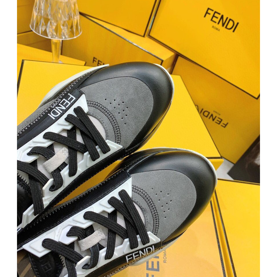 Fendi Flow Beige Suede Low-Tops Sneakers - EUR FASHION