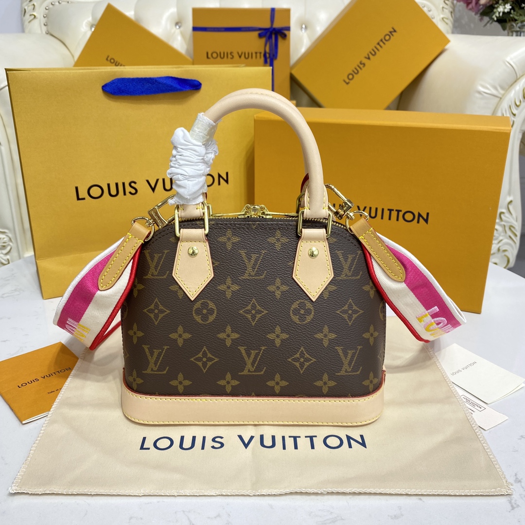 Louis Vuitton Alma BB Monogram Canvas Handbag (23.5-17.5-11.5cm)     M53152 - EUR FASHION