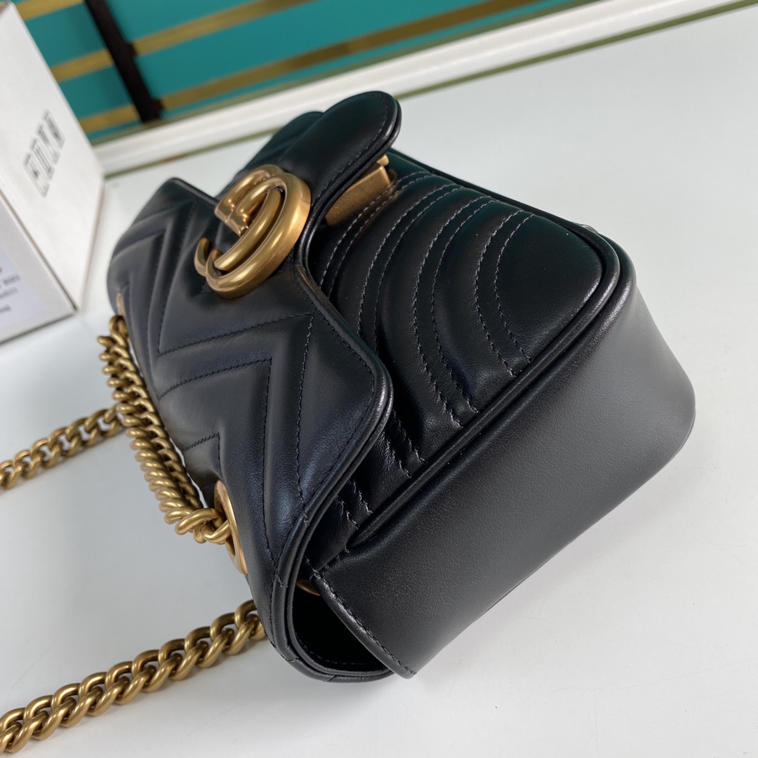 Gucci GG Marmont Matelassé Mini Bag 23-14-6CM - EUR FASHION