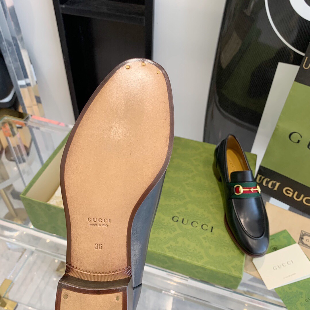 Gucci Loafer With Horsebit And Web - EUR FASHION