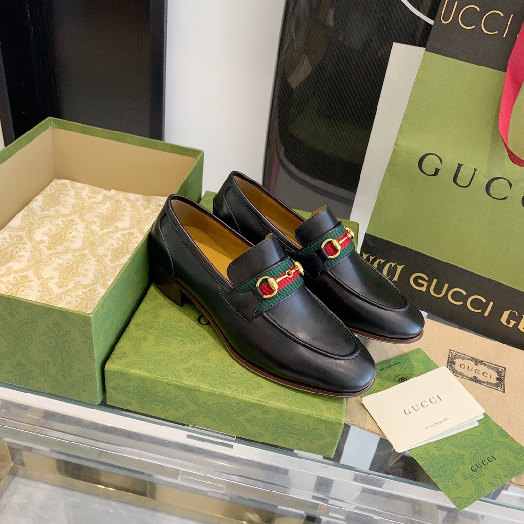 Gucci Loafer With Horsebit And Web - EUR FASHION