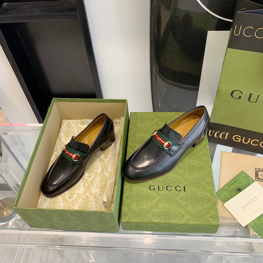 Gucci Loafer With Horsebit And Web - EUR FASHION