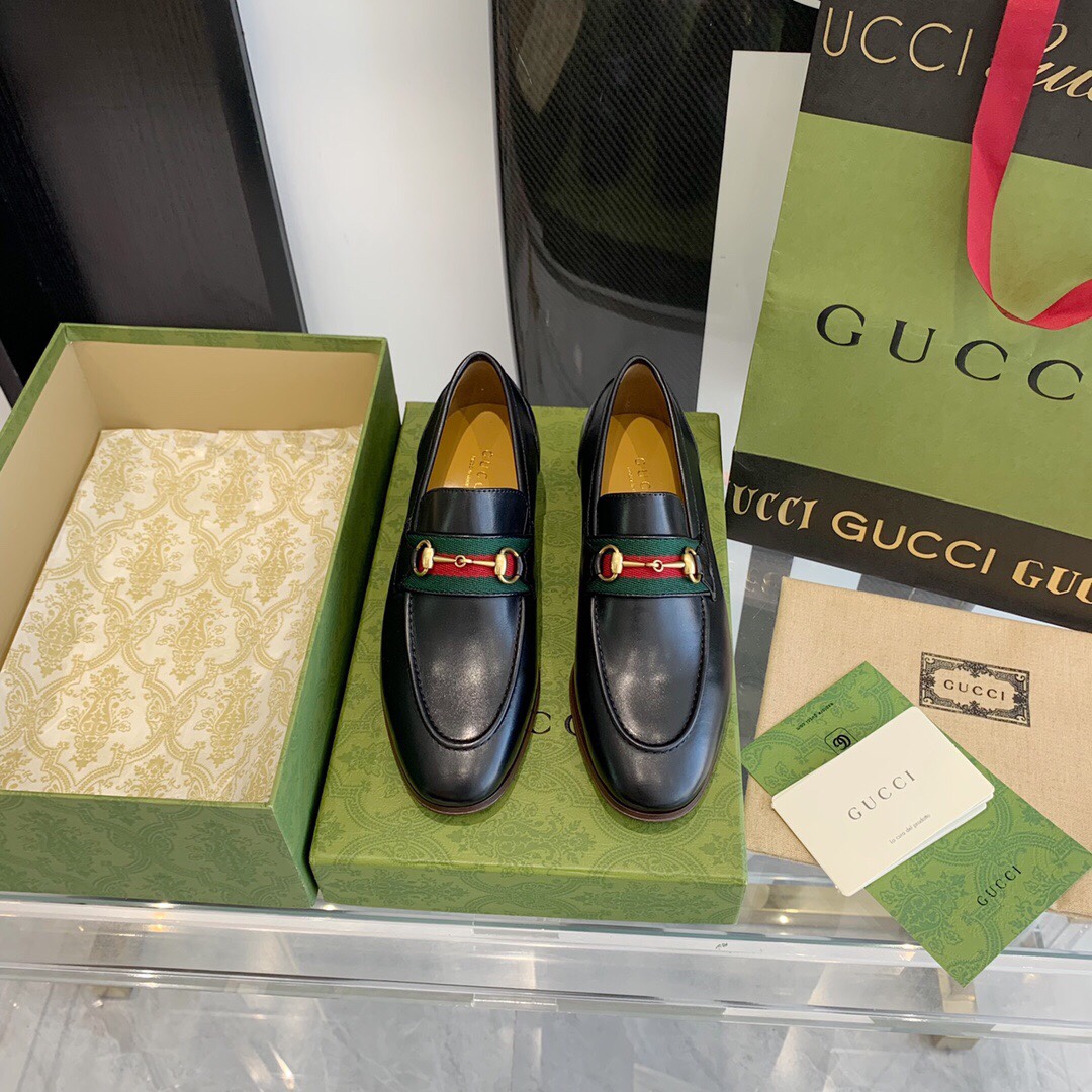 Gucci Loafer With Horsebit And Web - EUR FASHION