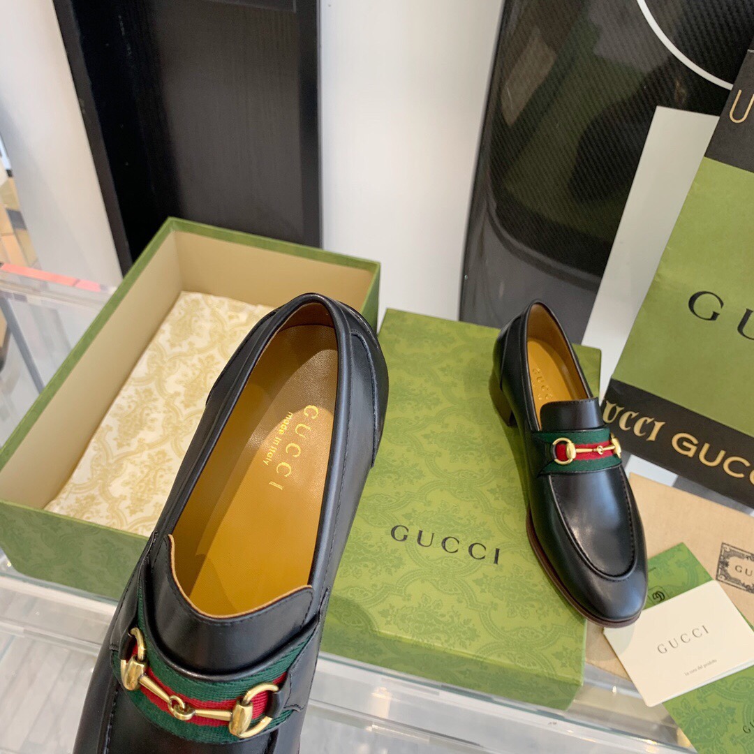 Gucci Loafer With Horsebit And Web - EUR FASHION