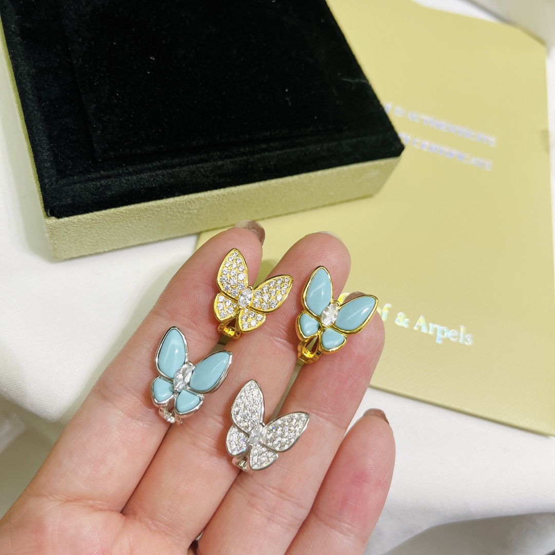 Van Cleef & Arpels Two Butterfly Earrings - EUR FASHION