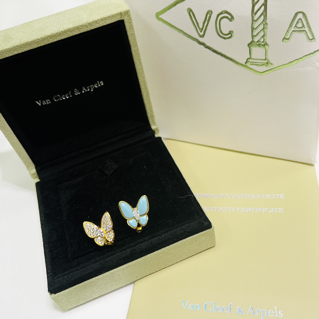 Van Cleef & Arpels Two Butterfly Earrings - EUR FASHION