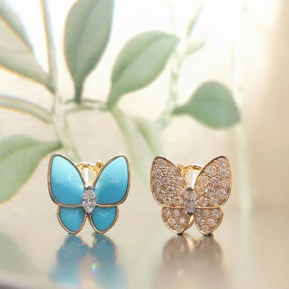 Van Cleef & Arpels Two Butterfly Earrings - EUR FASHION