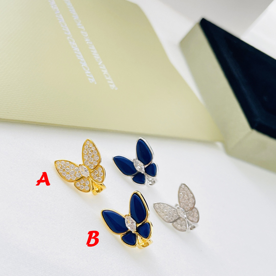 Van Cleef & Arpels Two Butterfly Earrings - EUR FASHION