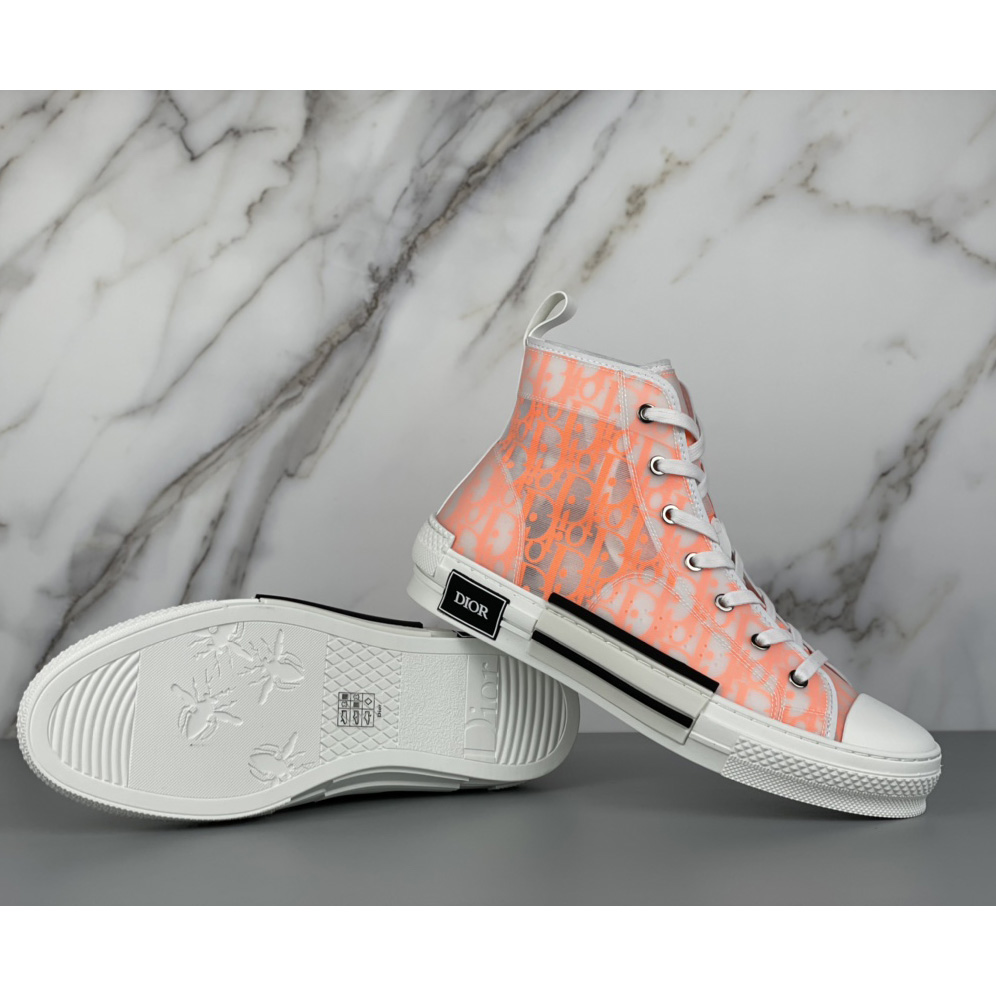 Dior B23 High'Dior Oblique-Orange' Sneakers - EUR FASHION