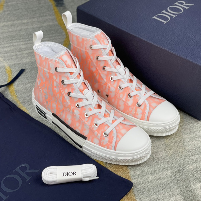 Dior B23 High'Dior Oblique-Orange' Sneakers - EUR FASHION