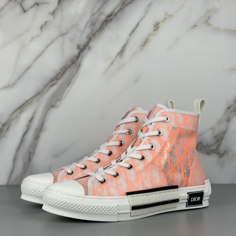 Dior B23 High'Dior Oblique-Orange' Sneakers - EUR FASHION