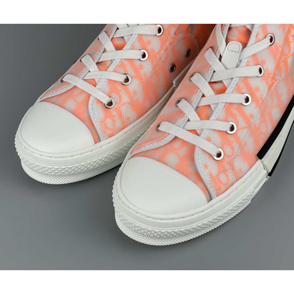 Dior B23 High'Dior Oblique-Orange' Sneakers - EUR FASHION