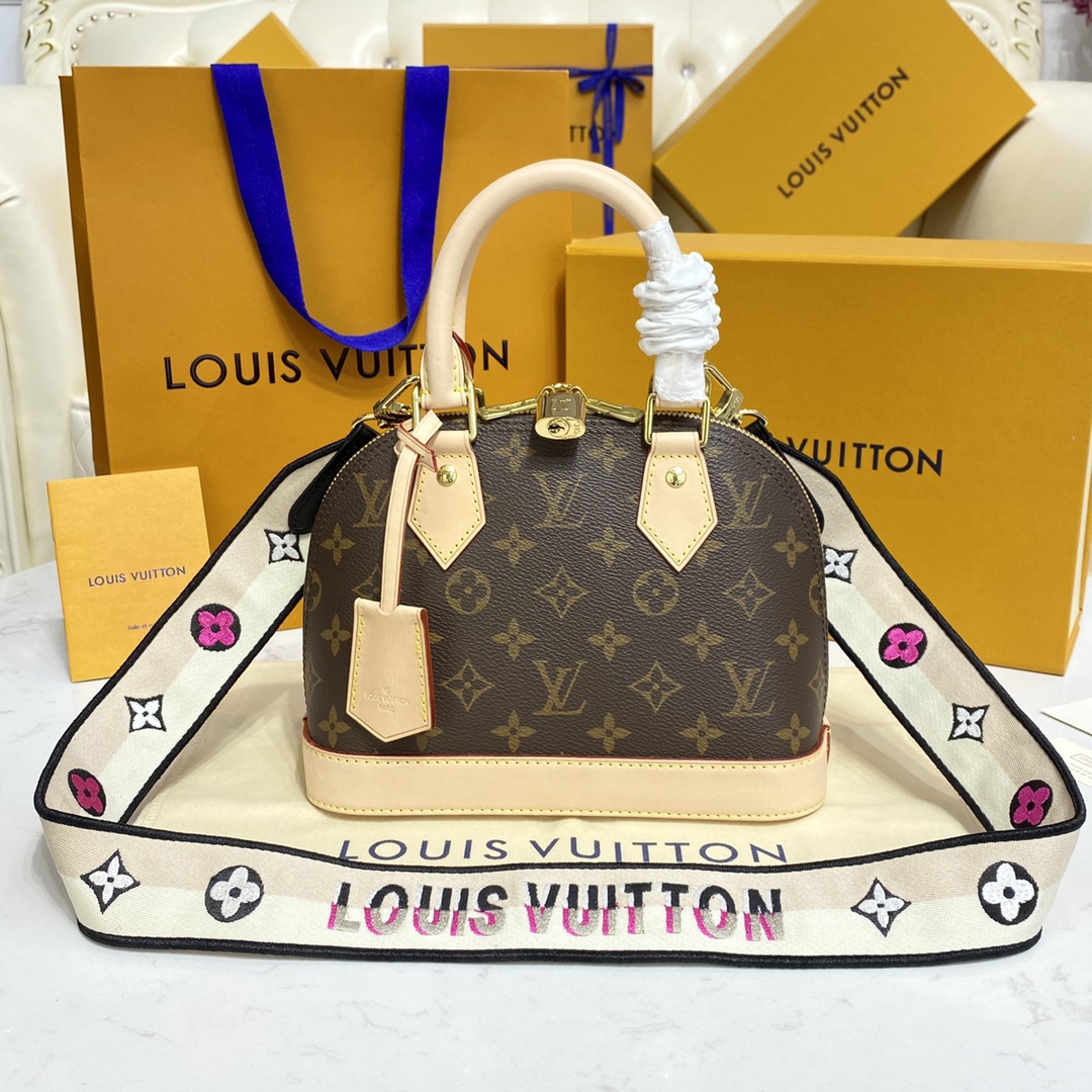 Louis Vuitton Alma BB Monogram Canvas Handbag (23.5-17.5-11.5cm)     M53152 - EUR FASHION