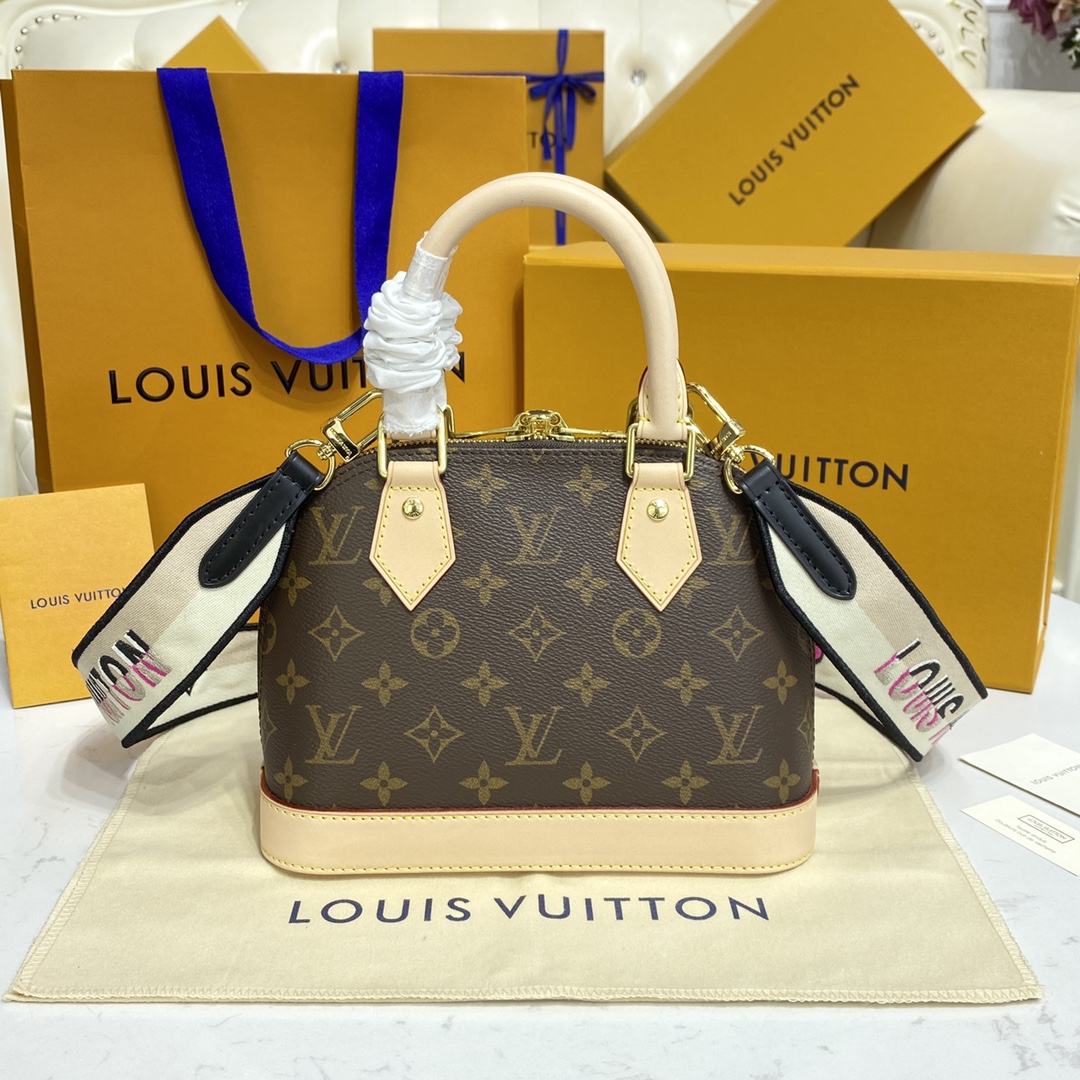 Louis Vuitton Alma BB Monogram Canvas Handbag (23.5-17.5-11.5cm)     M53152 - EUR FASHION