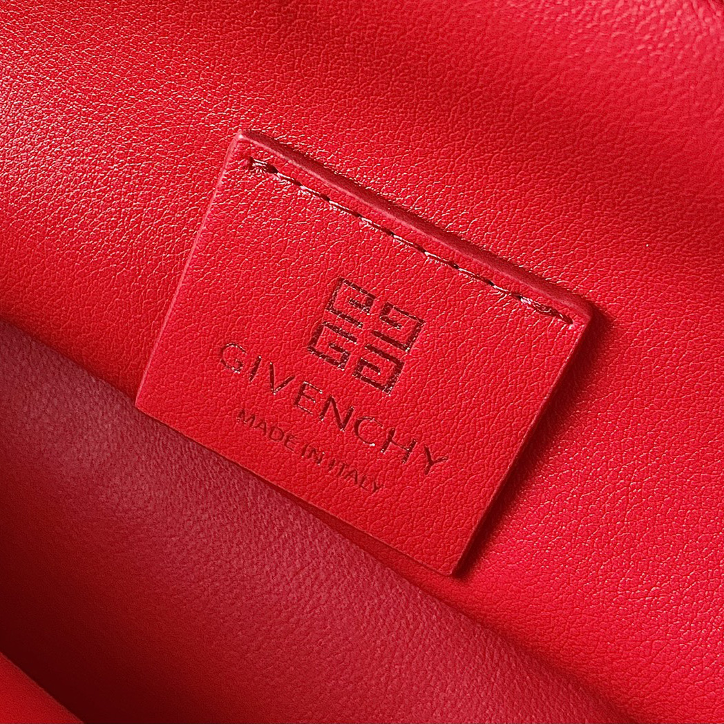 Givenchy Small Kenny Bag In Smooth Leather - Red(32-22-17cm) - EUR FASHION