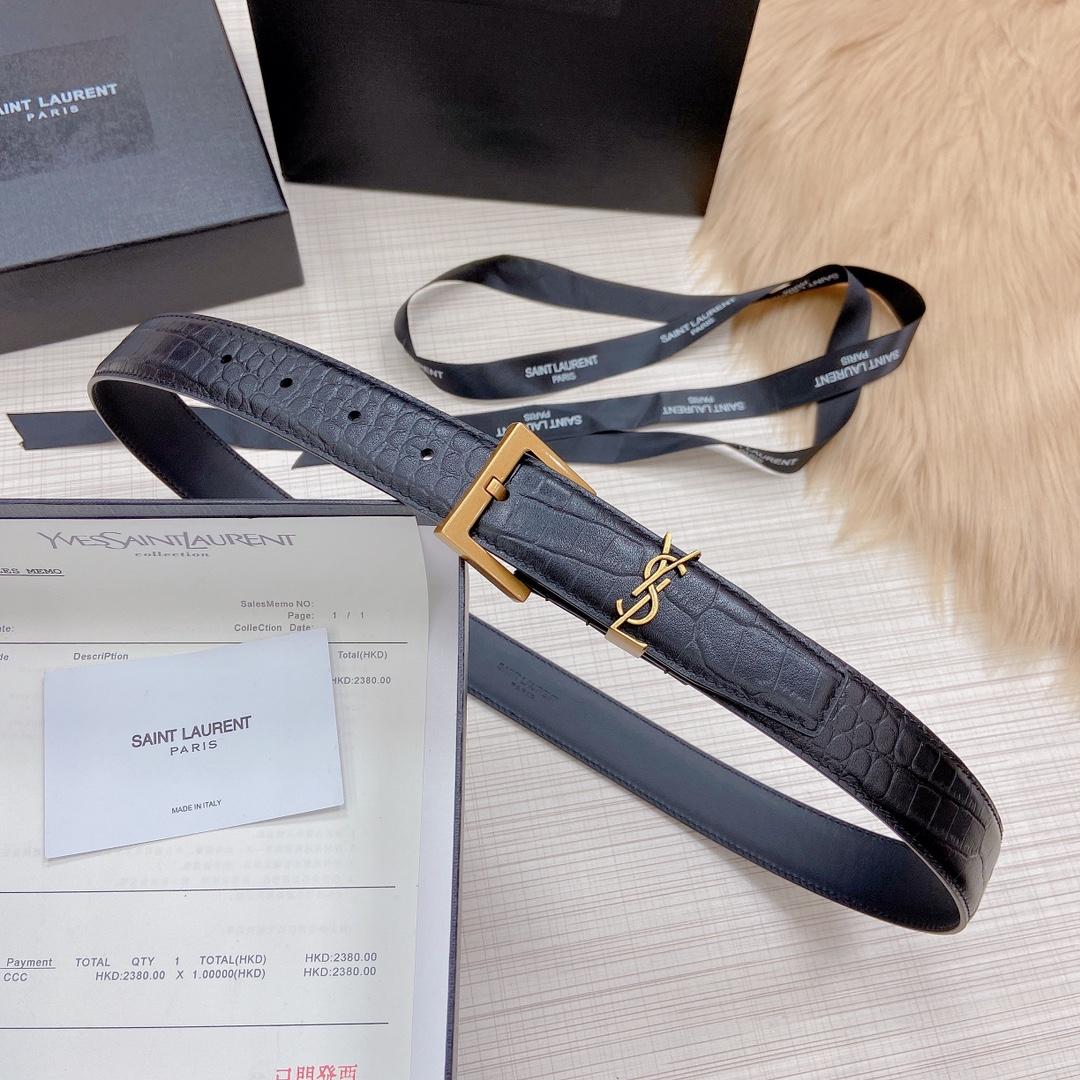 Saint Laurent Leather Belt - EUR FASHION