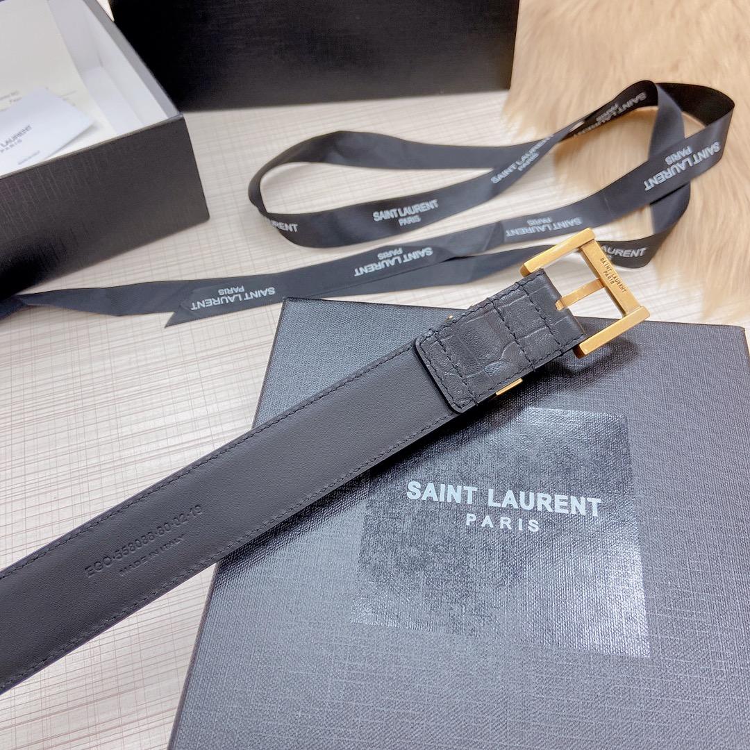 Saint Laurent Leather Belt - EUR FASHION