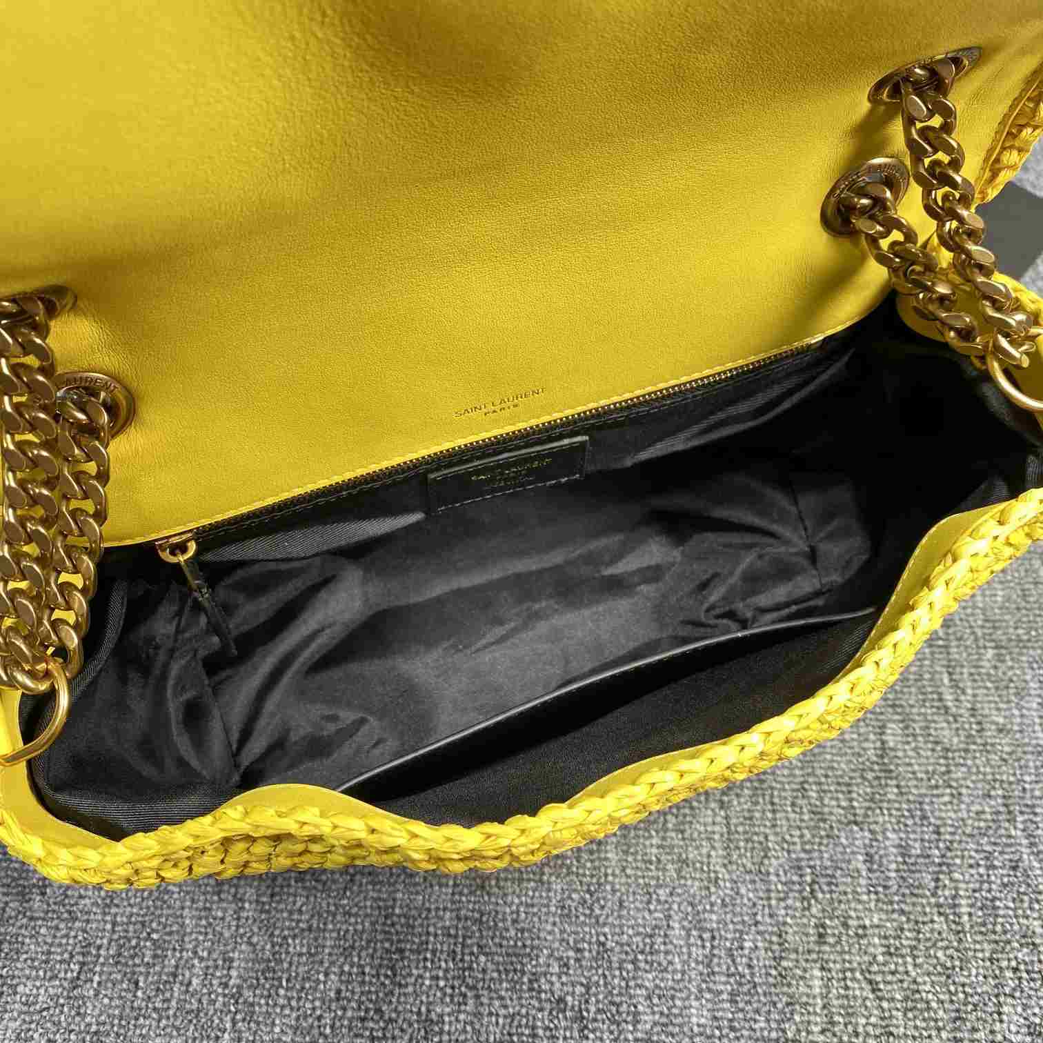 Saint Laurent Niki Medium Chain Bag In Raffia And Leather(28-22-9cm) - EUR FASHION