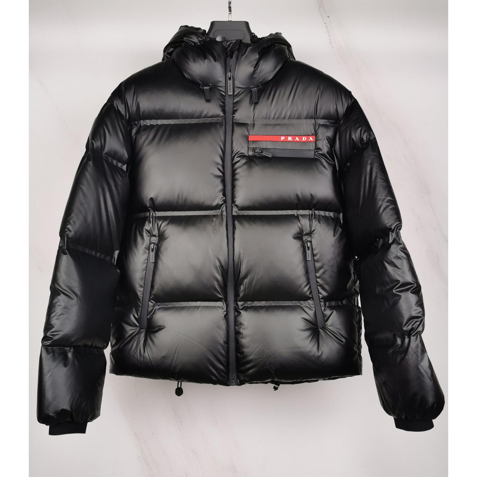 Prada Cropped Technical Nylon Down Jacket - EUR FASHION