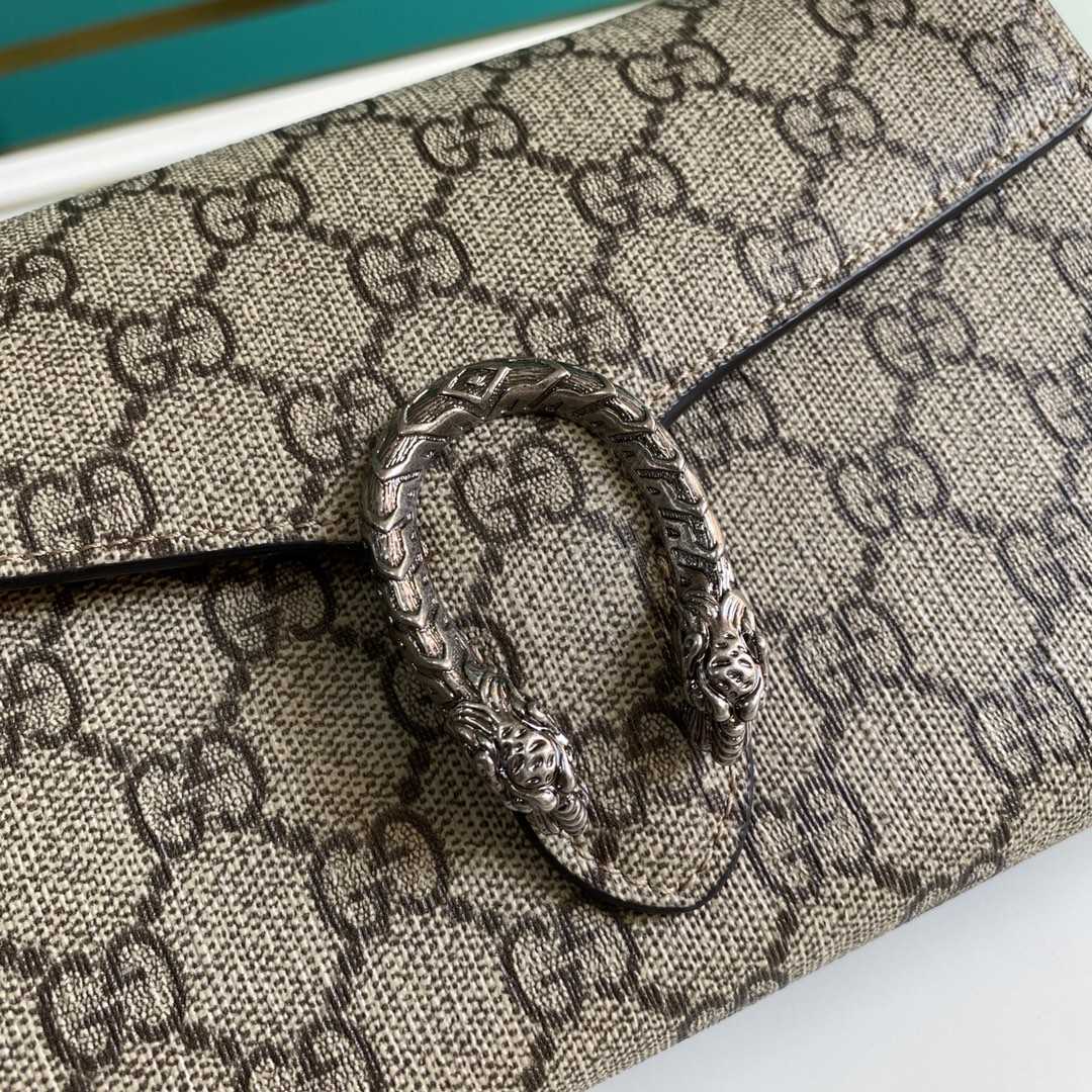 Gucci Dionysus GG Supreme Chain Wallet(20-13.5-4CM) - EUR FASHION