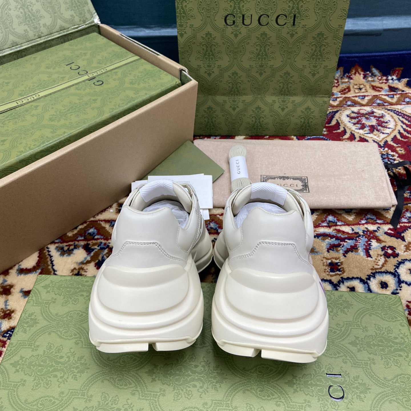 Gucci Women's Rhyton Gucci Love Parade Sneaker - EUR FASHION