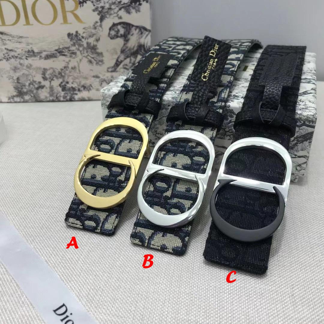 Dior Leather Belt With 'CD' Buckle - EUR FASHION