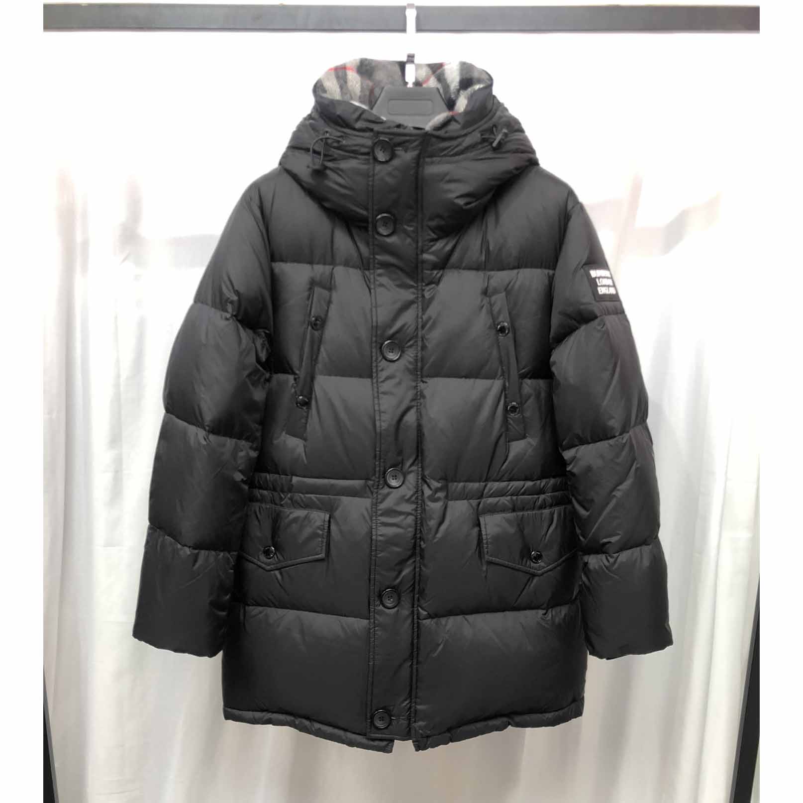 Burberry Logo Appliqué Nylon Puffer Coat - EUR FASHION