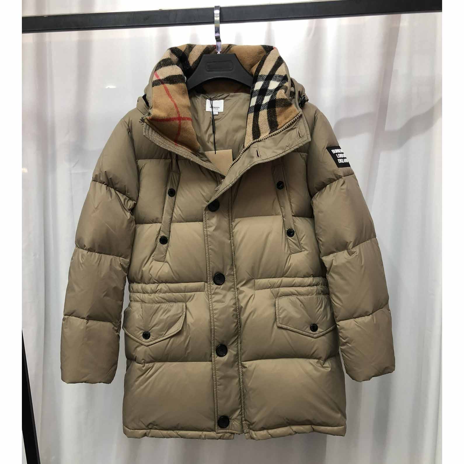 Burberry Logo Appliqué Nylon Puffer Coat - EUR FASHION