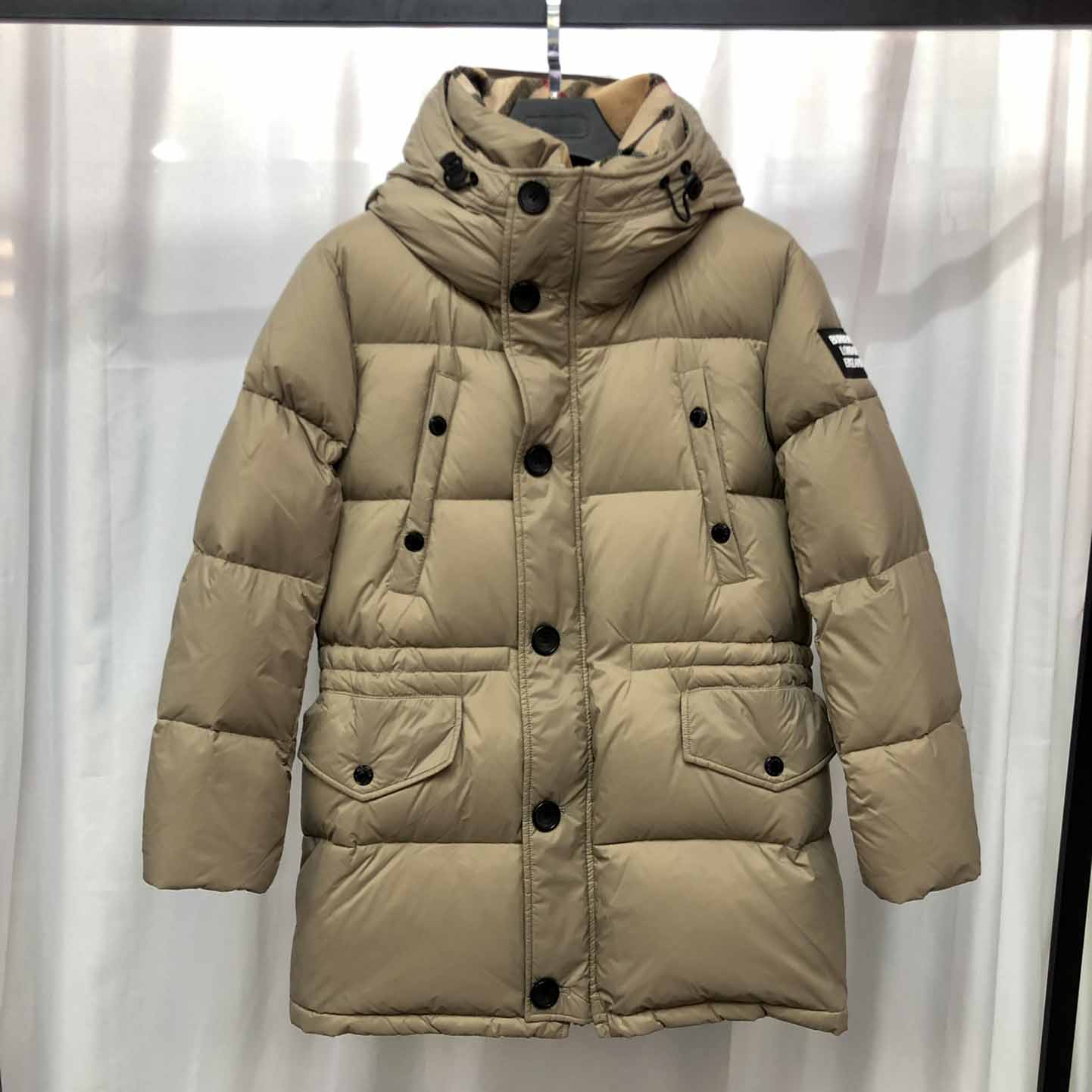 Burberry Logo Appliqué Nylon Puffer Coat - EUR FASHION