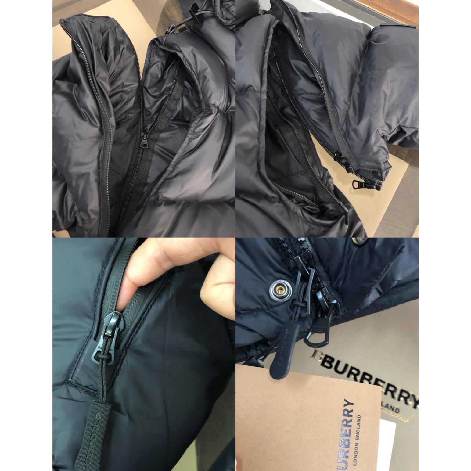 Burberry Hooded Quilted Nylon Down Jacket With Detachable Sleeves - EUR FASHION