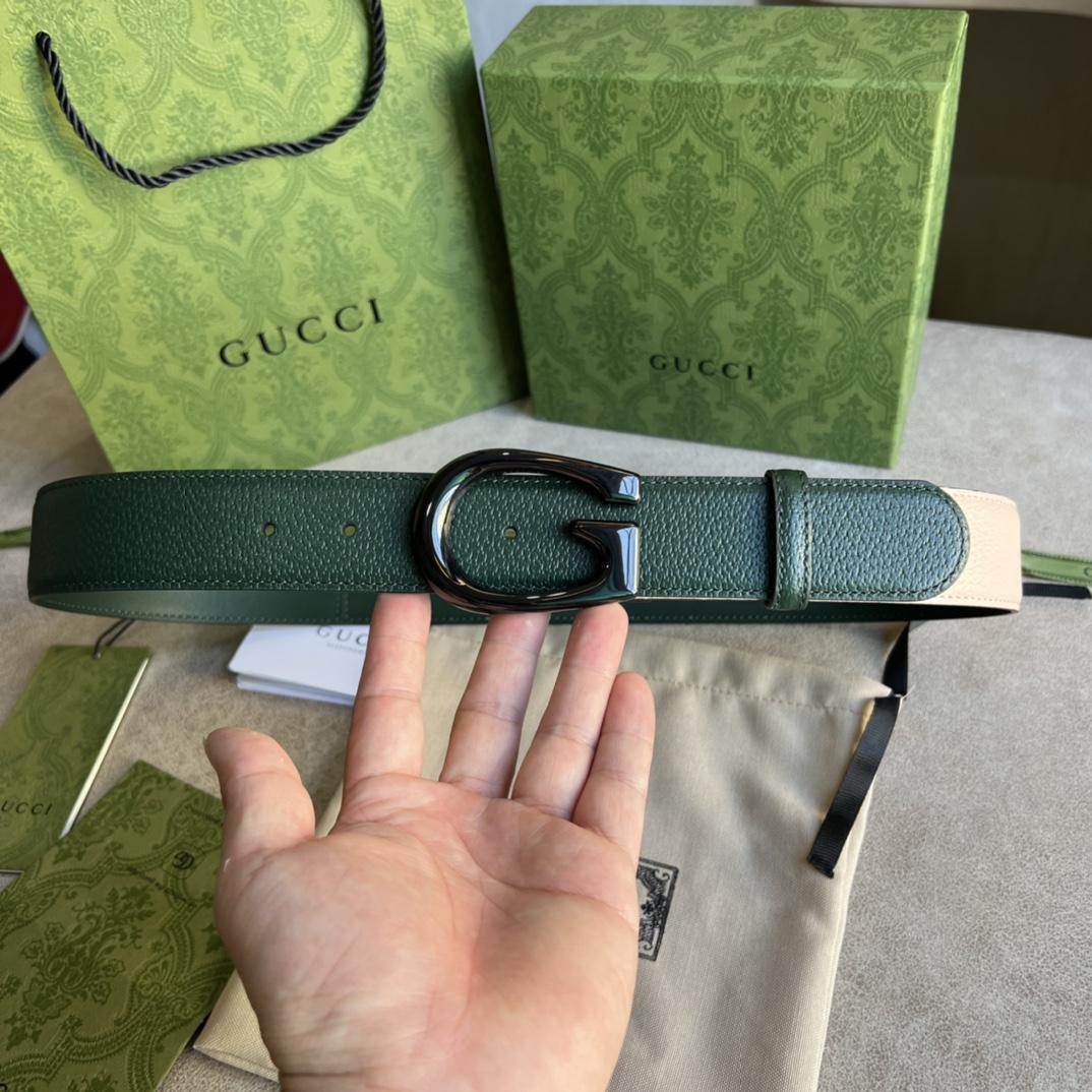 Gucci Two-Tone Belt With G Buckle - EUR FASHION