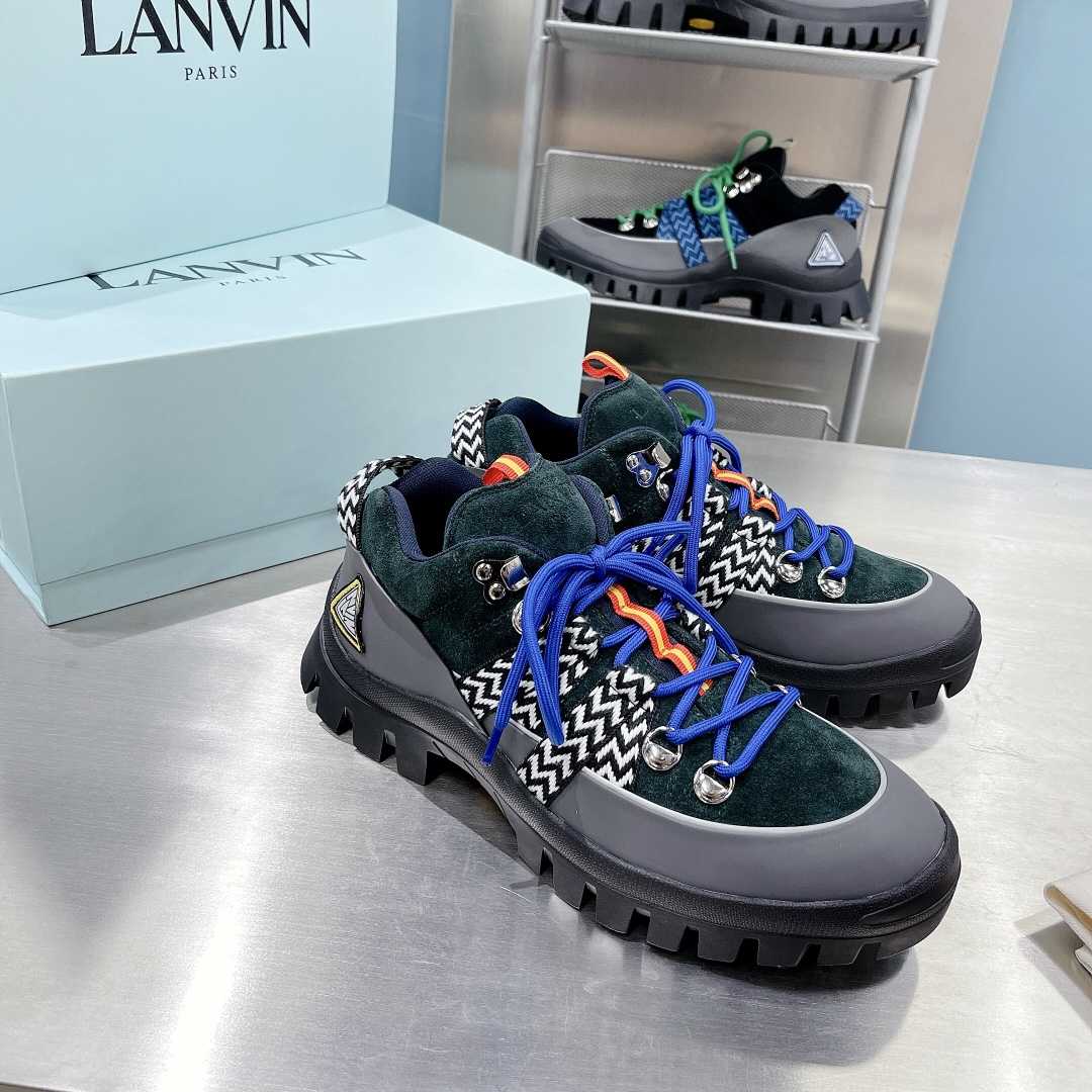 Lanvin Chunky-Sole Lace-Up Sneakers - EUR FASHION