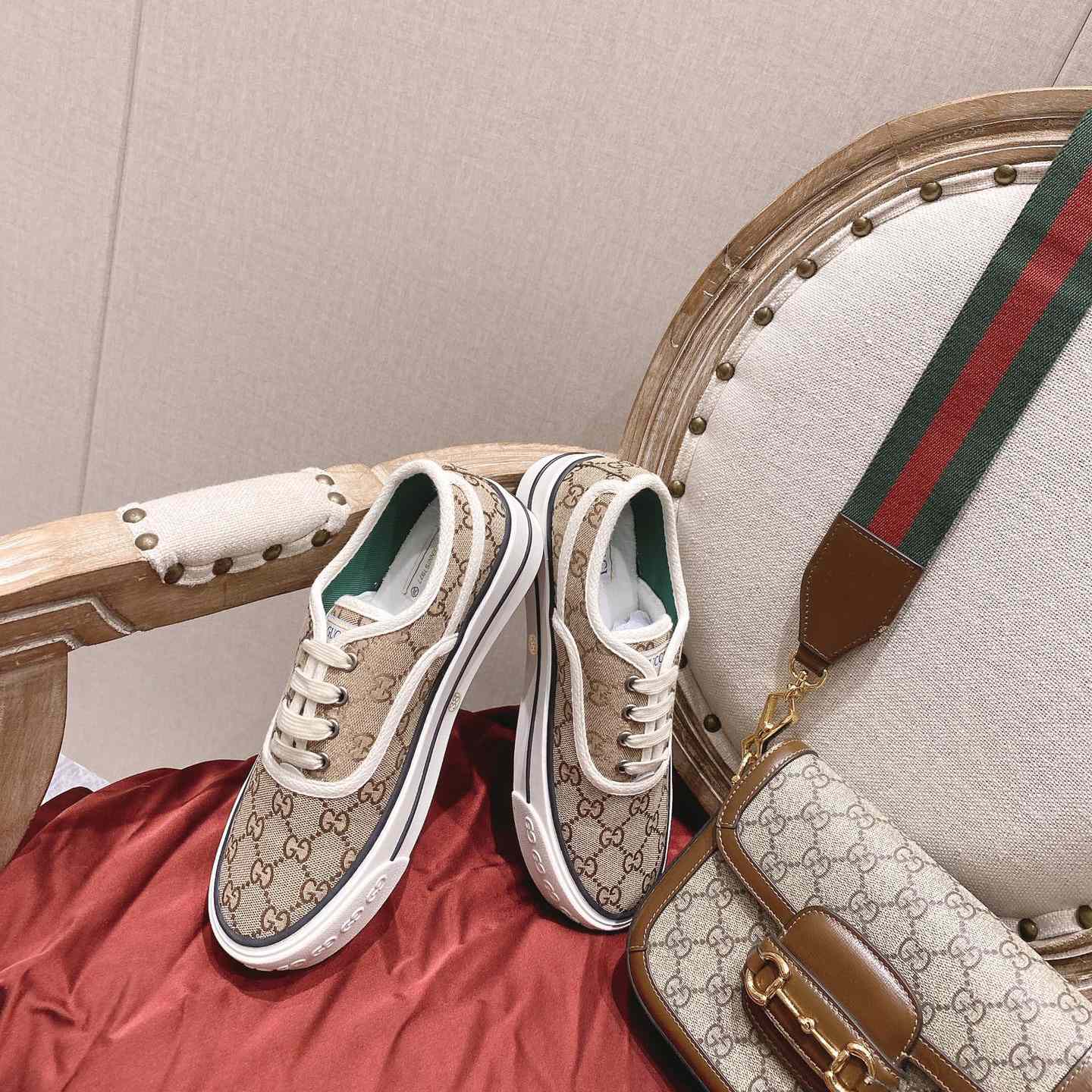 Gucci Tennis 1977 Canvas Sneakers - EUR FASHION