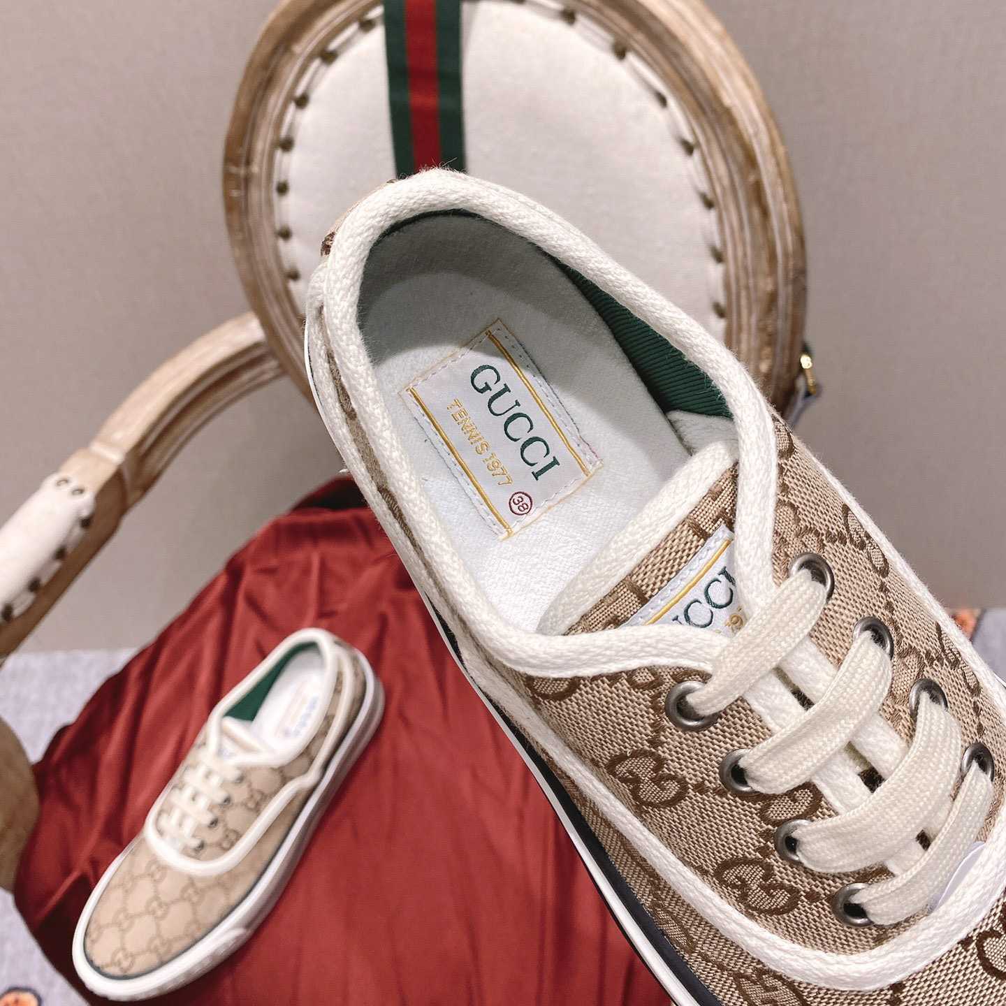 Gucci Tennis 1977 Canvas Sneakers - EUR FASHION