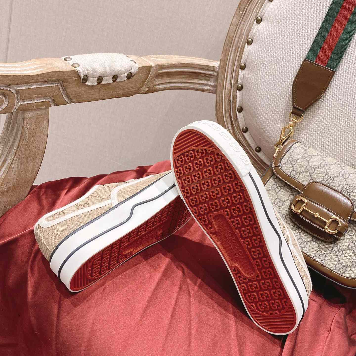 Gucci Tennis 1977 Canvas Sneakers - EUR FASHION