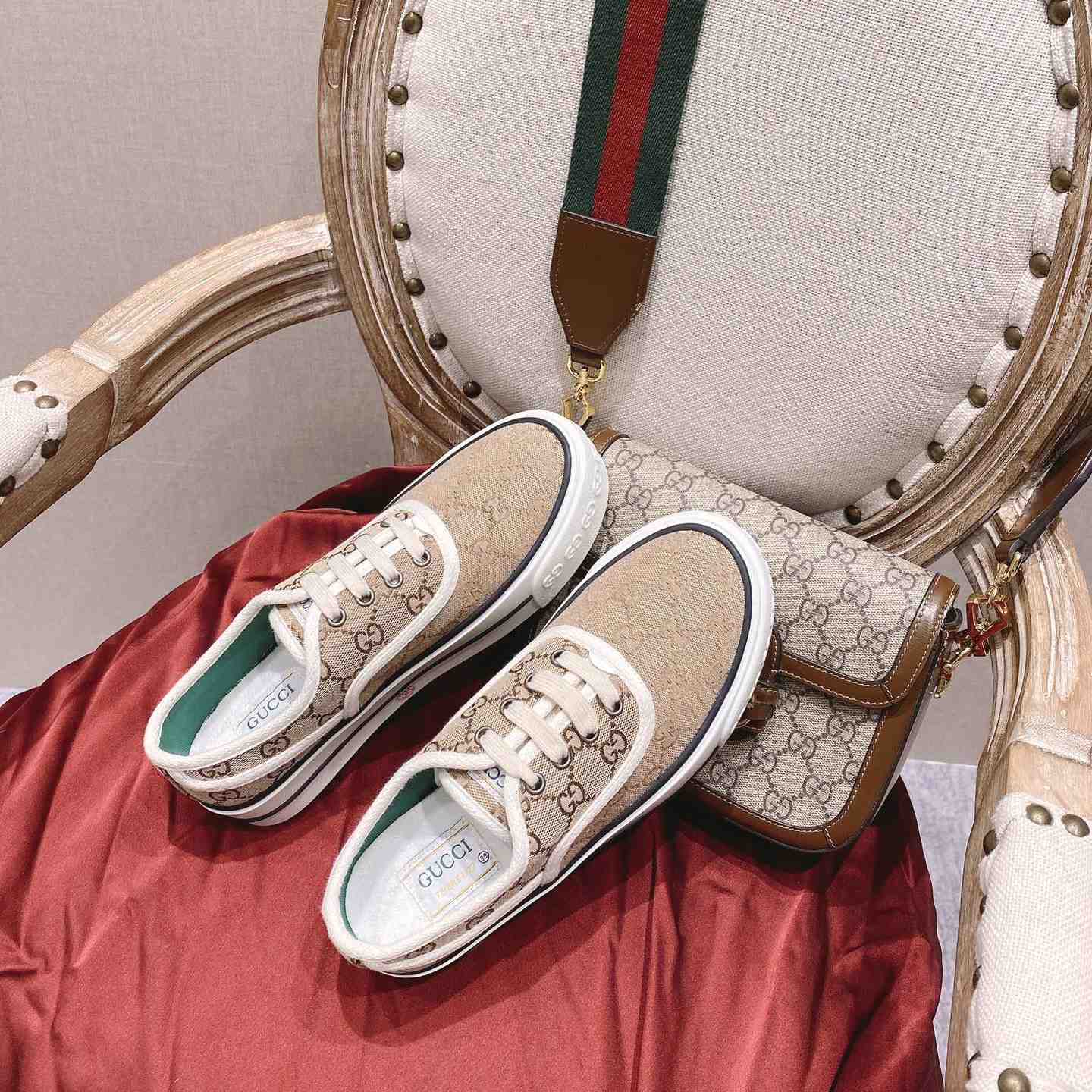 Gucci Tennis 1977 Canvas Sneakers - EUR FASHION