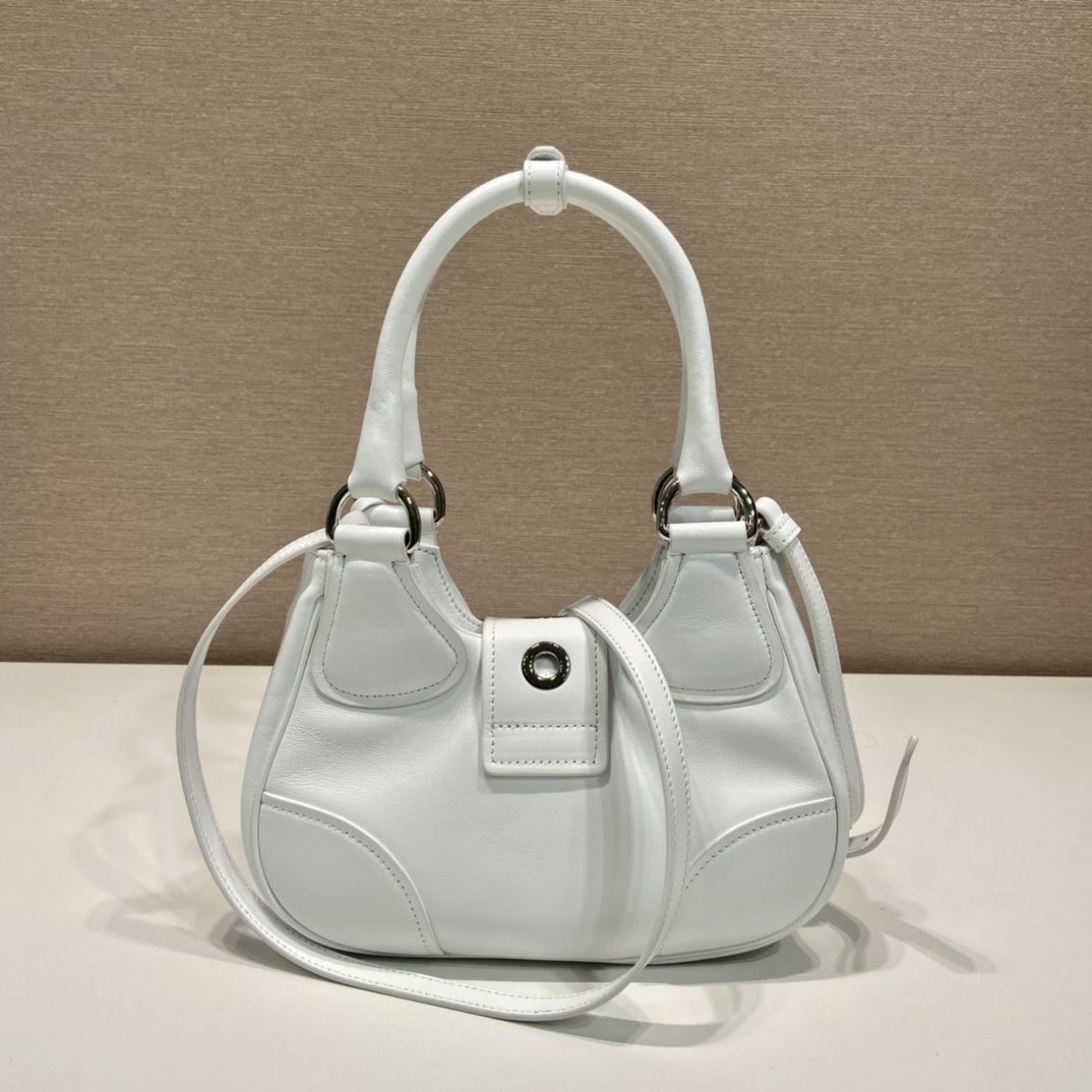 Prada Moon Re-Nylon And Leather Bag(22.5-16-7.5cm) - EUR FASHION