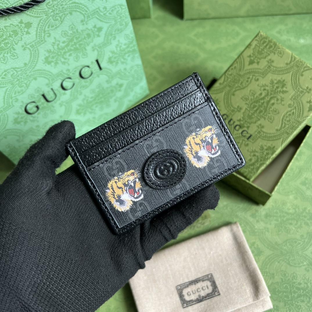 Gucci Card Case With Tiger Print(10-7cm)    - EUR FASHION